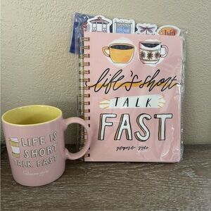 New Target Bullseye Gilmore Girls limited released Journal & Coffee Mug